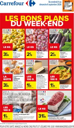 Prévisualisation de Carrefour les bons plans du week-end du magasin Carrefour formulaire valide 04/09/2026