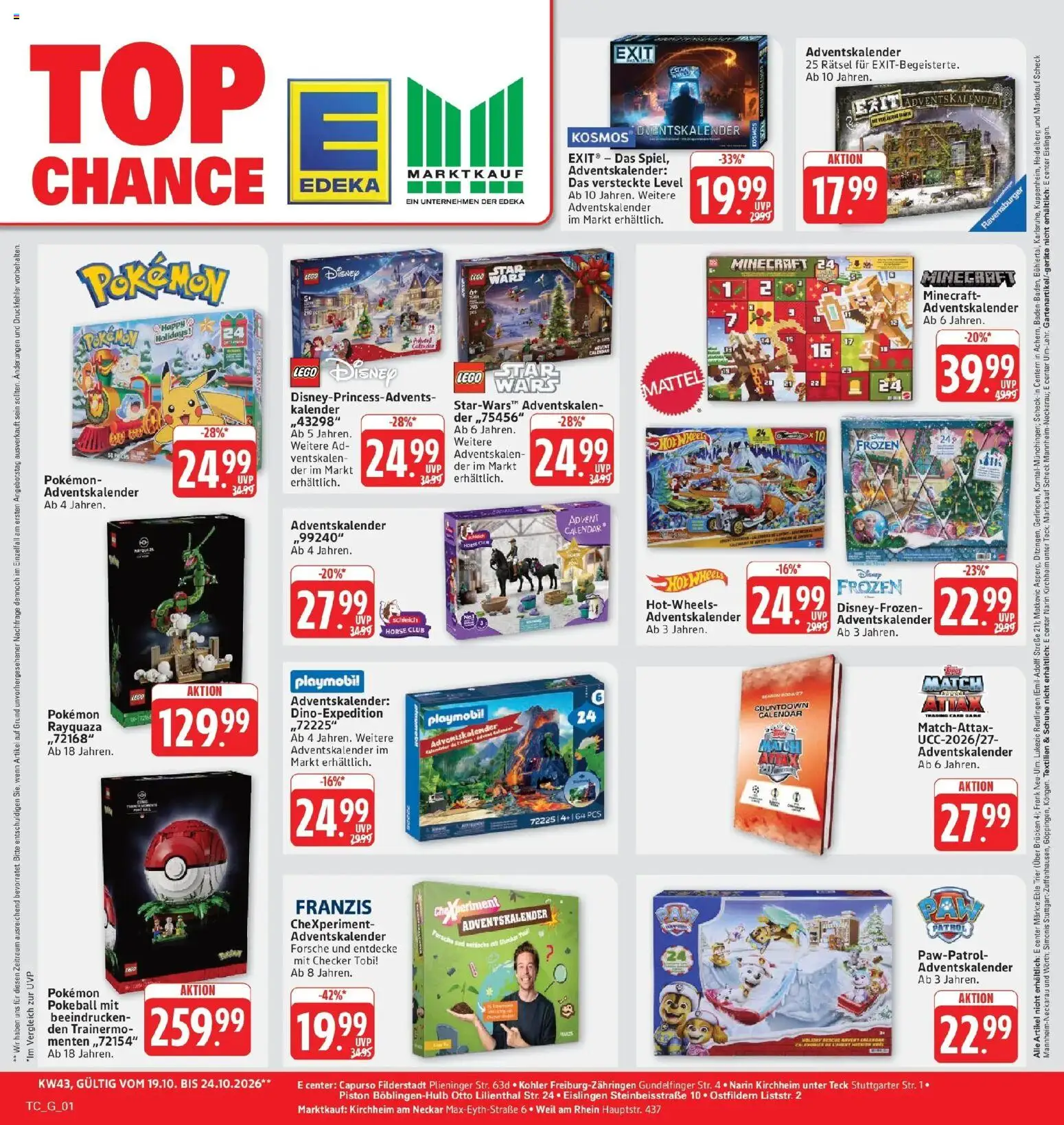 Vorschau von dem Prospekt des Geschäftes Edeka, gültig ab dem 19.10.2026