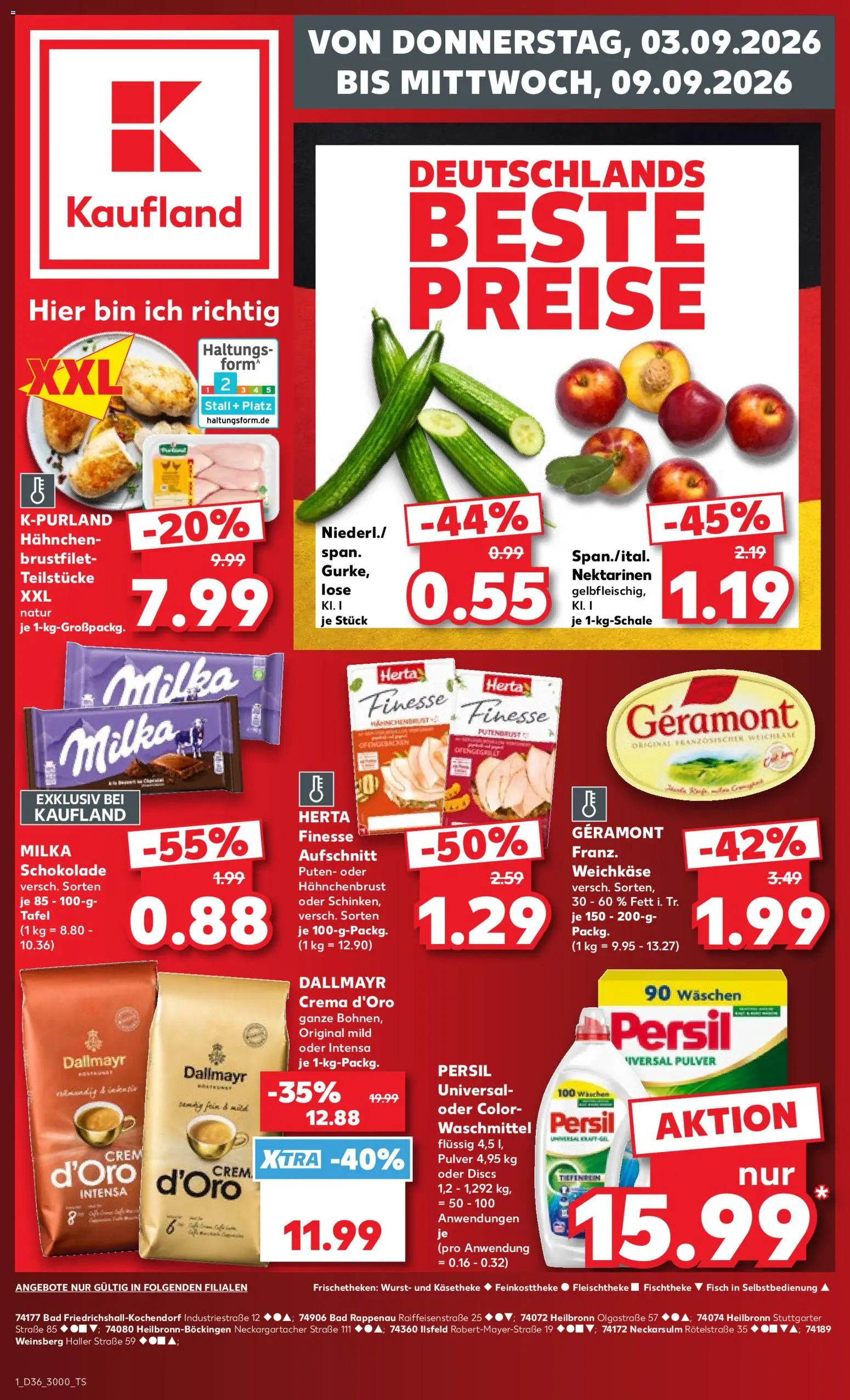 Voorbeeld van Kaufland DE -DE Folder van winkel Kaufland DE geldig vanaf 03-09-2026