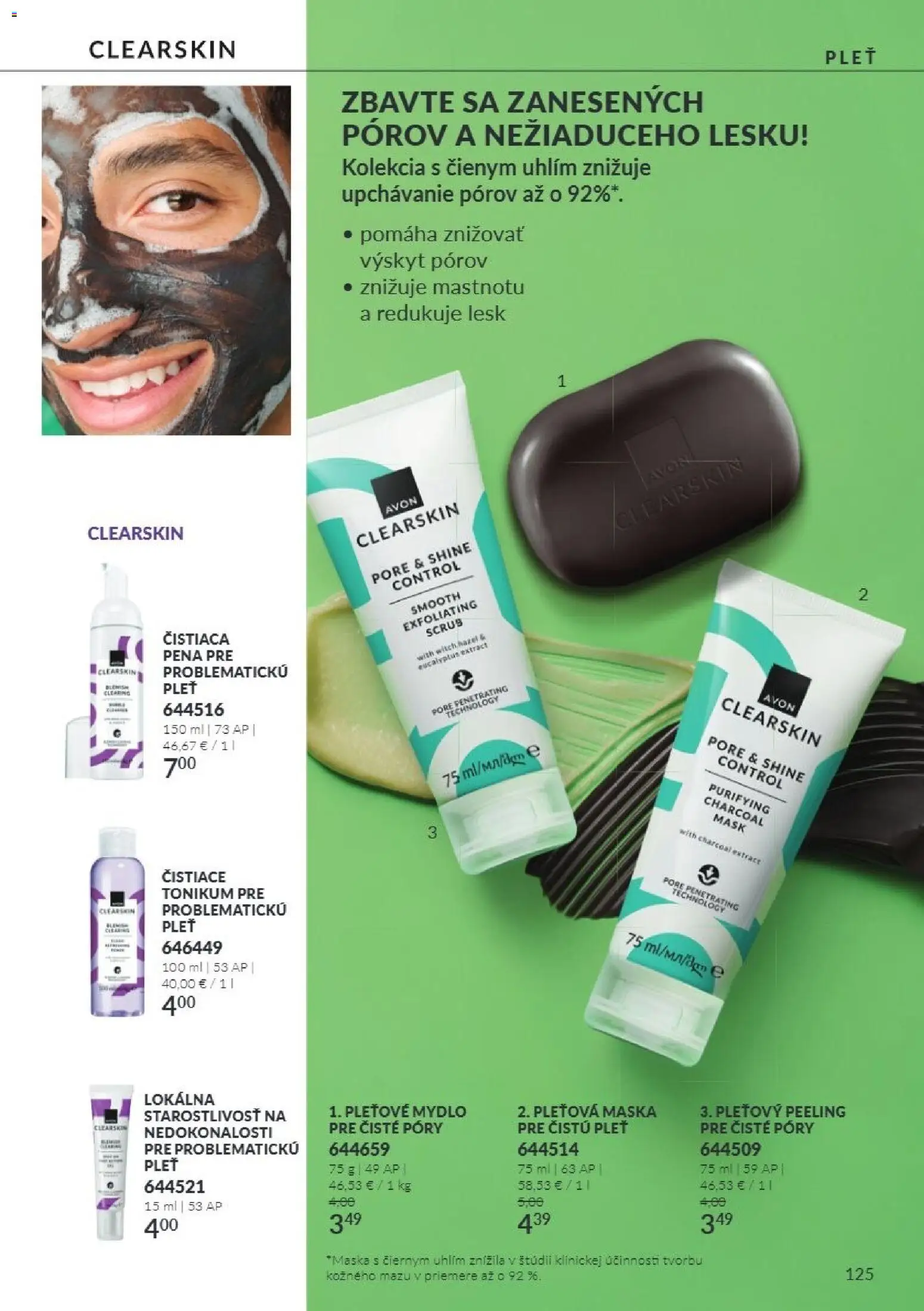 Náhľad Avon letáku platného od 01.10.2026 - Maska, Mydlo, Peeling, Pena