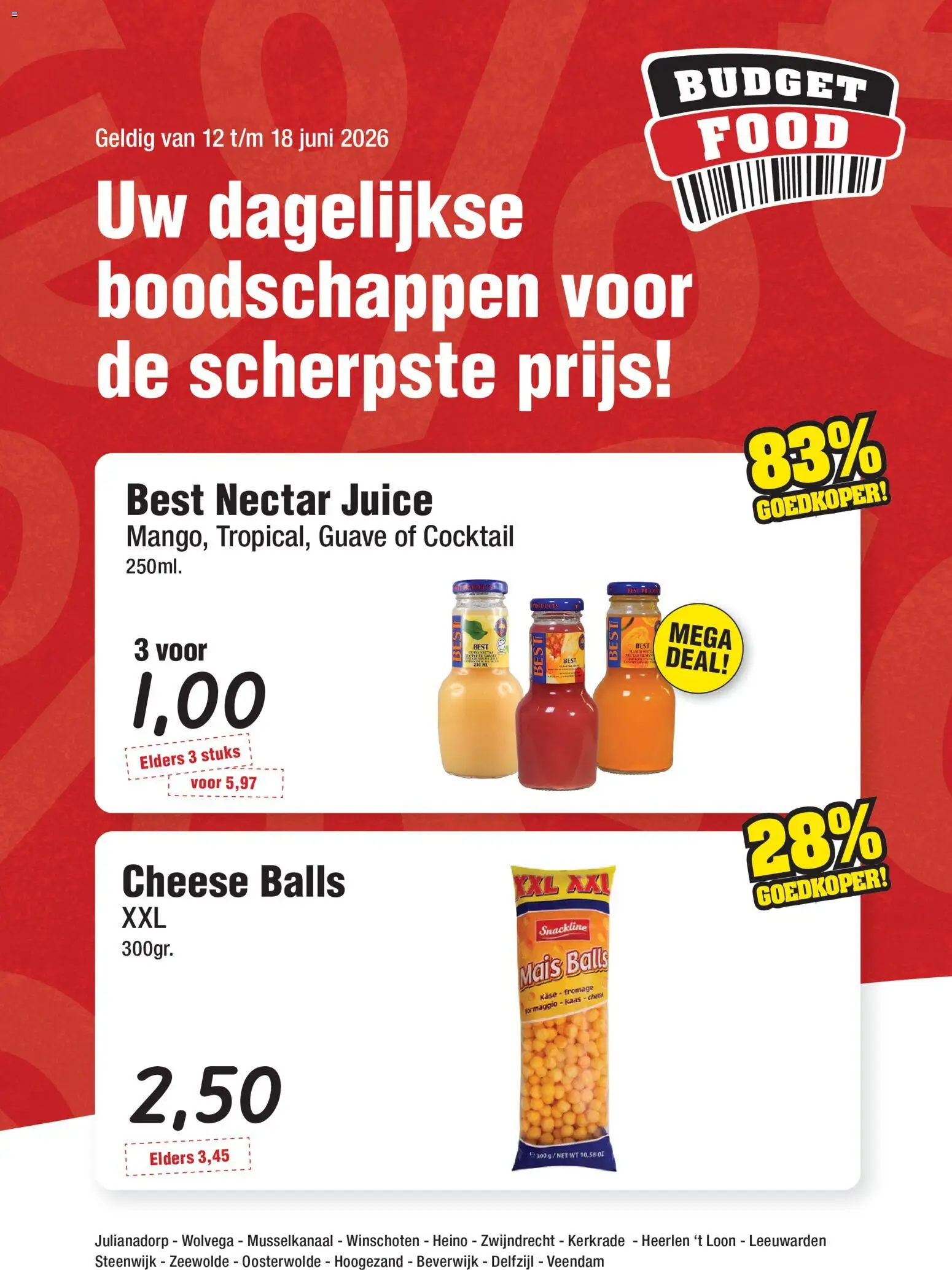 Voorbeeld van Budget Food folder van winkel Budget Food geldig vanaf 12-06-2026