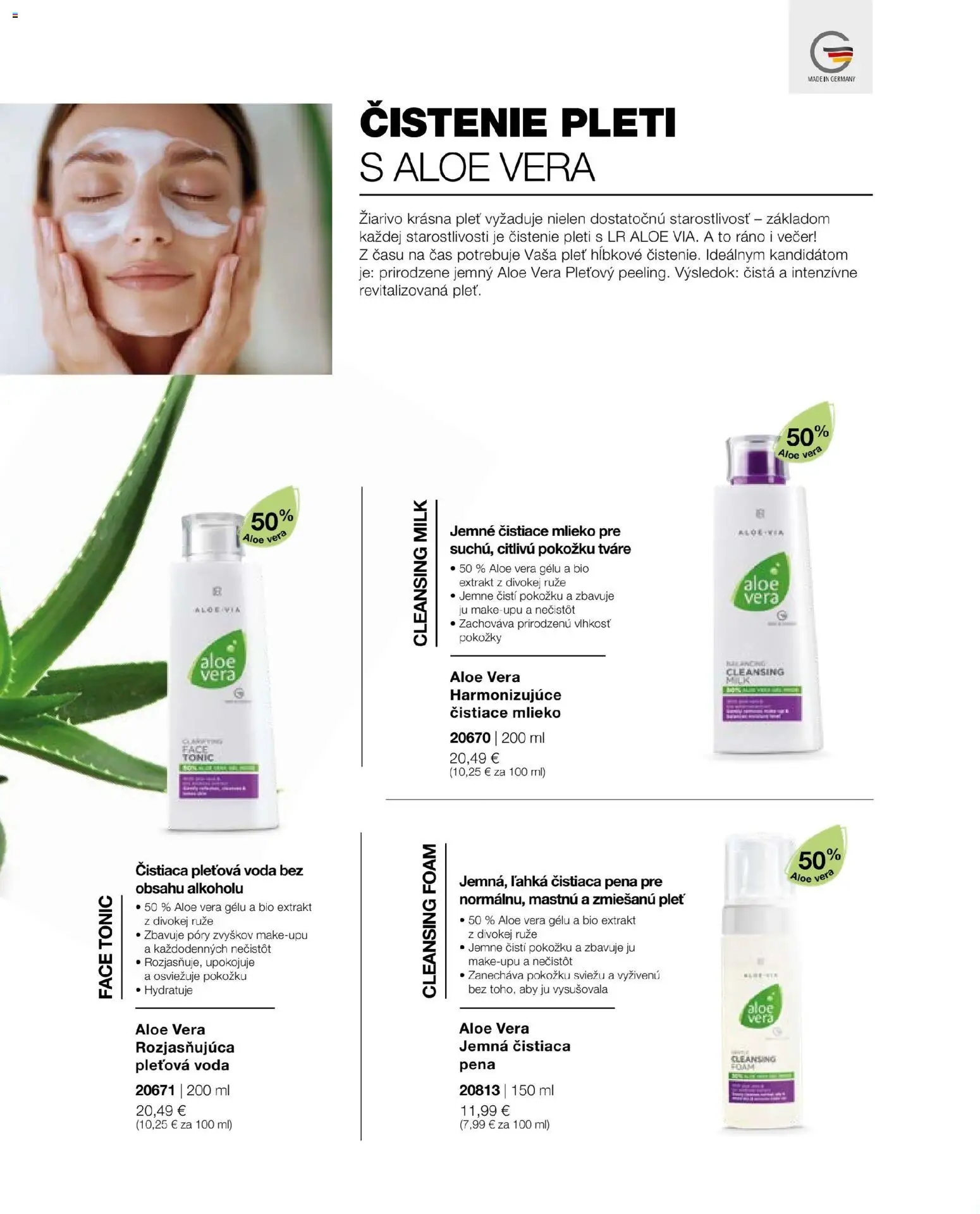 Náhľad LR letáku platného od 22.05.2026 - Voda, Aloe Vera, Ruže, Mlieko, Tonic, Pena
