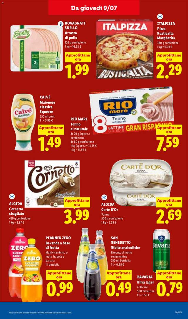 Nuovo volantino Lidl dal 09/07