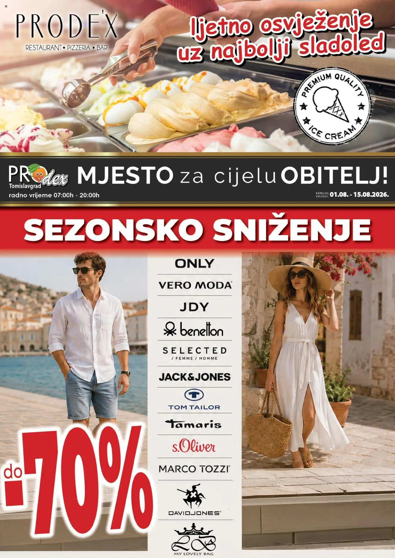Pregled letka Prodex katalog trgovine Prodex vrijedi od 01.08.2026