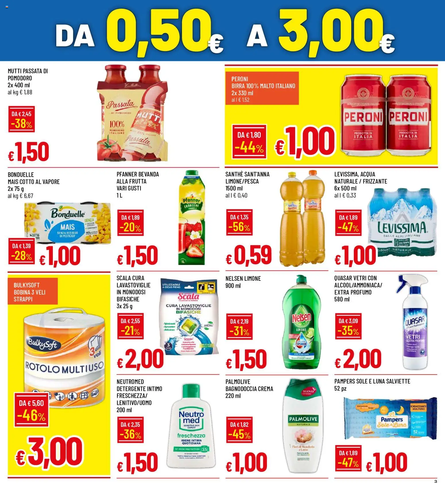 Anteprima dell'opuscolo Galassia volantino dal negozio Galassia valido da 07/09/2026 - Crema, Birra, Latte, Frutta, Pampers, Mutti, Detergente, Igiene intima