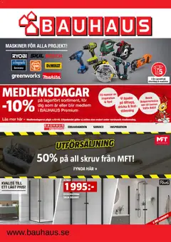 Förhandsgranska reklamblad Bauhaus erbjudanden från butik Bauhaus gäller från 25/10/2026