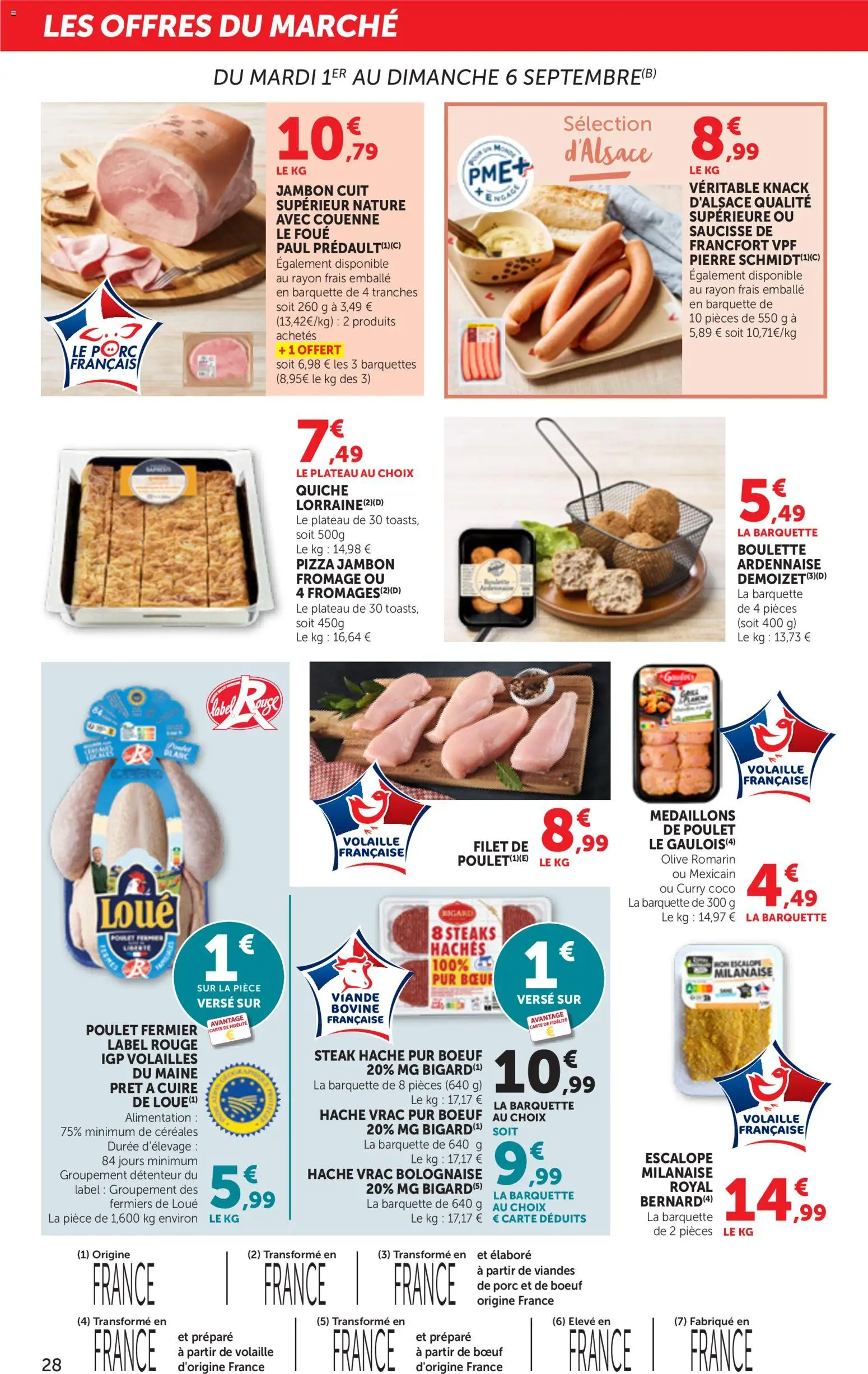 Prévisualisation de bi1 Catalogue la beaute à prix bas du magasin bi1 formulaire valide 01/09/2026 - Alimentation, Poulet, Steak, Curry, Jambon, Saucisse, Viande, Céréales