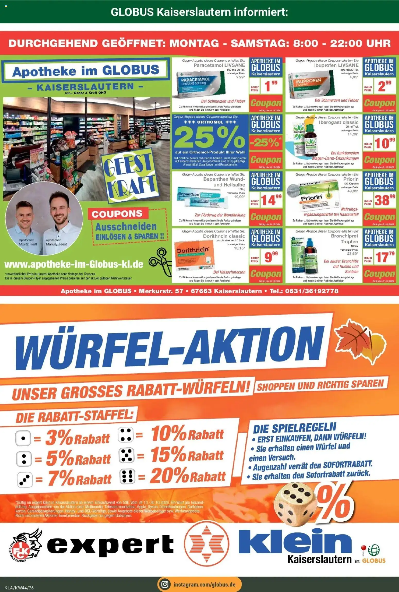 Vorschau von dem Prospekt des Geschäftes Globus, gültig ab dem 26.10.2026