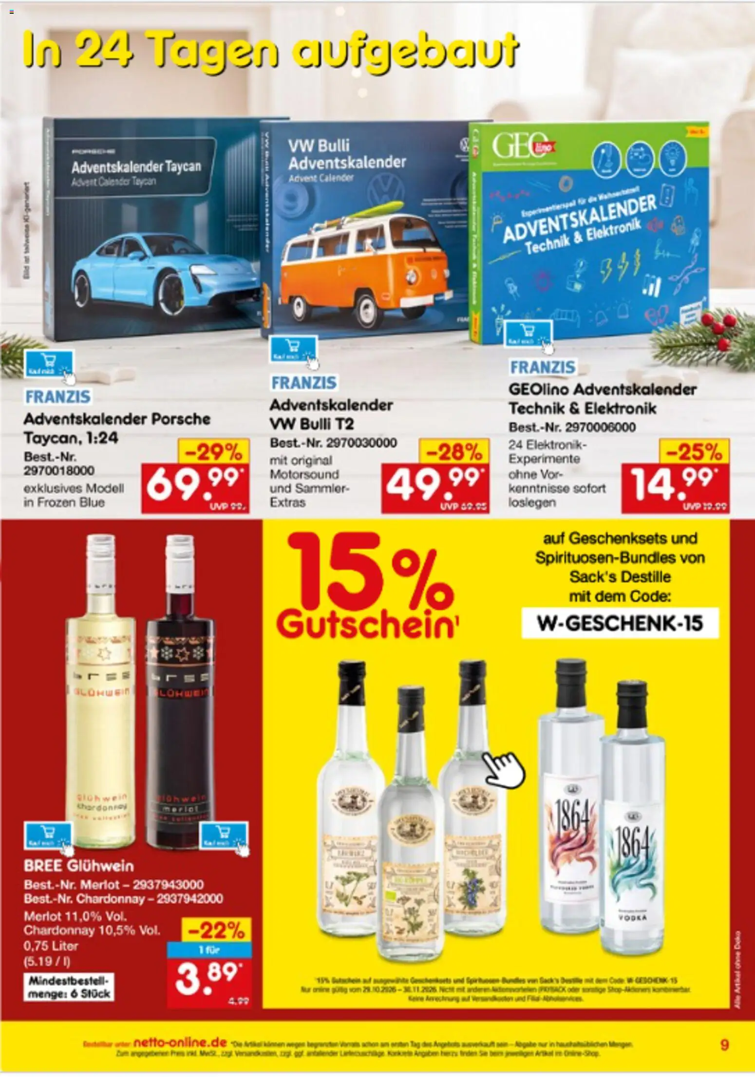 Vorschau von dem Prospekt des Geschäftes Netto Marken-Discount, gültig ab dem 01.11.2026 - Vodka, Merlot, Bree