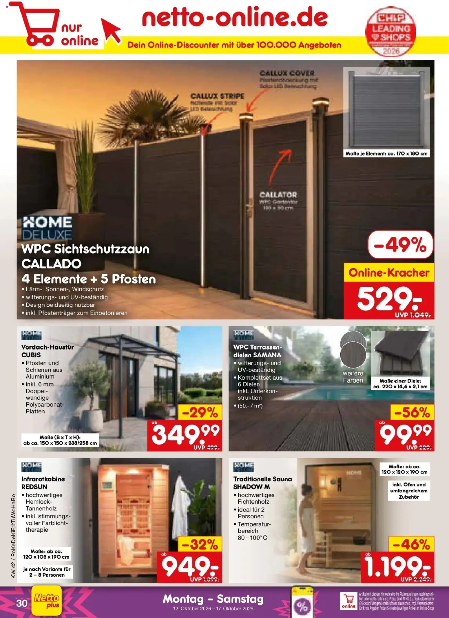 Vorschau von dem Prospekt des Geschäftes Netto Marken-Discount, gültig ab dem 12.10.2026 - Ofen