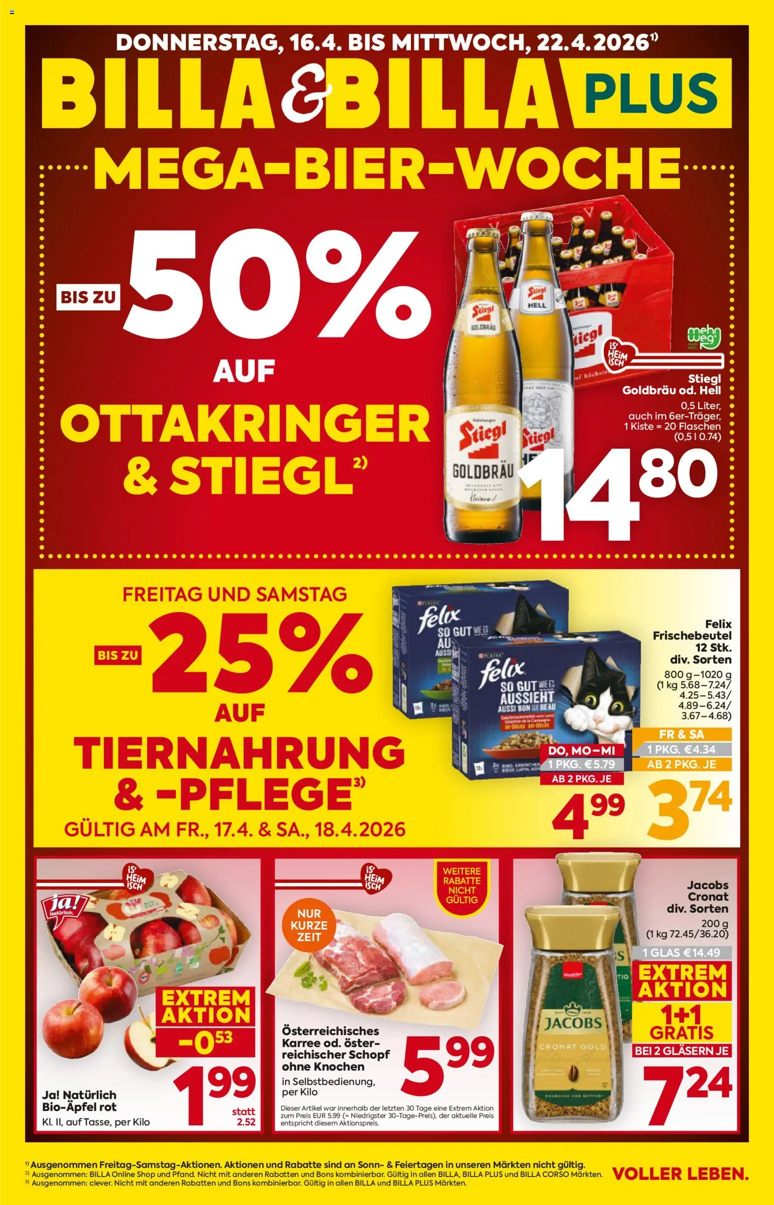 Vorschau der Angebote: Billa Billa Flugblatt - Niederösterreich gültig ab 16.04.2026