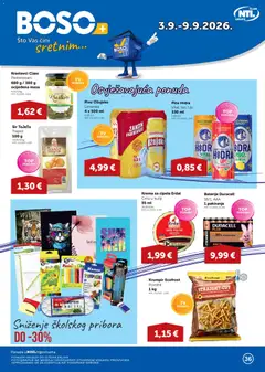 Pregled letka Boso Katalog trgovine Boso vrijedi od 03.09.2026