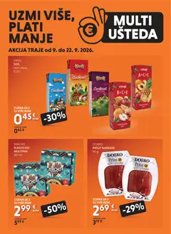 Pregled letka Studenac MultiUšteda trgovine Studenac vrijedi od 09.09.2026