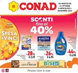 Anteprima dell'opuscolo Conad volantino Brembate di Sopra dal negozio Conad valido da 21/10/2026