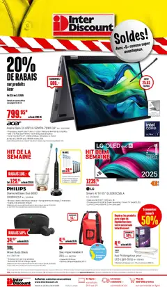 Vorschau des Merkblatts Interdiscount aktionen FR vom Shop Interdiscount gültig von 22.06.2026 bis 05.07.2026