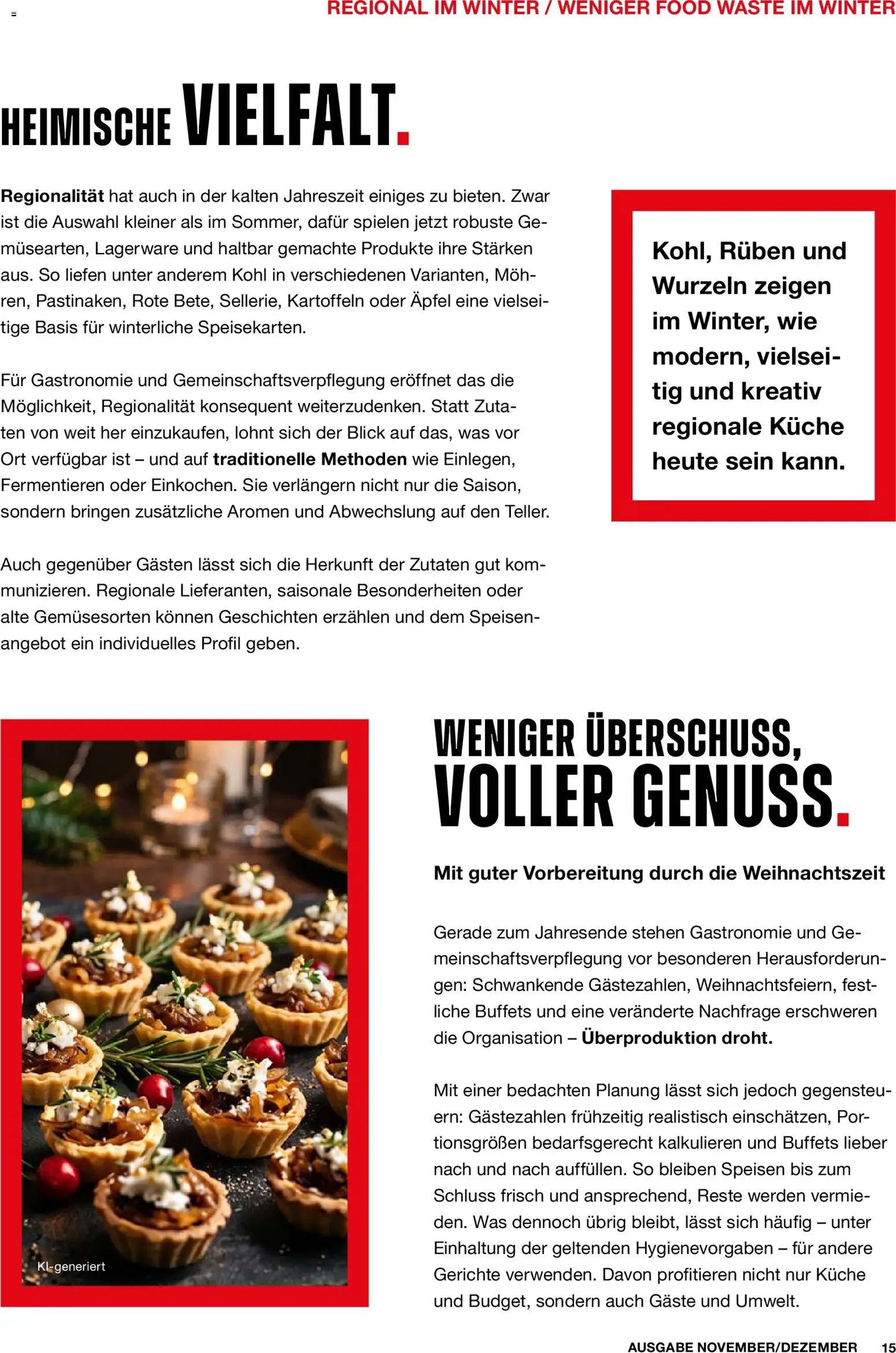 Vorschau von dem Prospekt des Geschäftes Handelshof, gültig ab dem 01.11.2026 - Küche, Gerichte, Äpfel, Kartoffeln