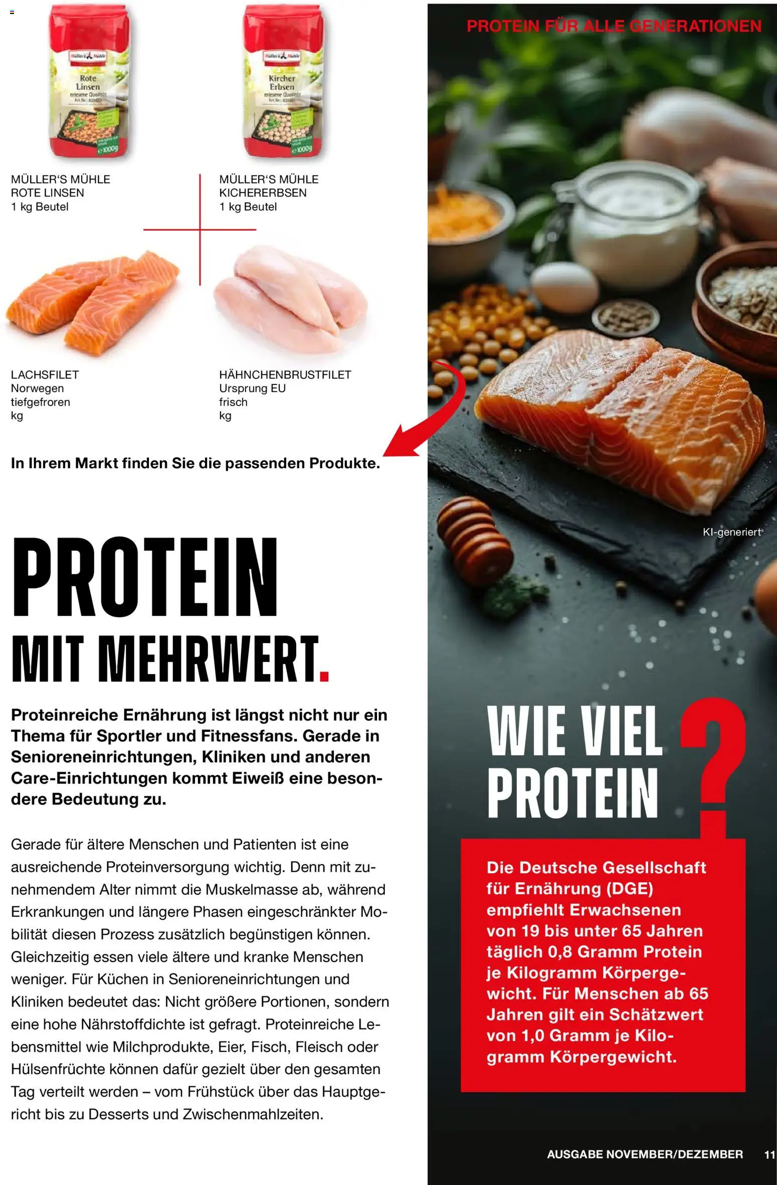 Vorschau von dem Prospekt des Geschäftes Handelshof, gültig ab dem 01.11.2026 - Kuchen, Fleisch, Mühle, Erbsen