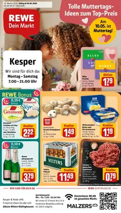 Vorschau von dem Prospekt des Geschäftes Rewe, gültig ab dem 04.05.2026