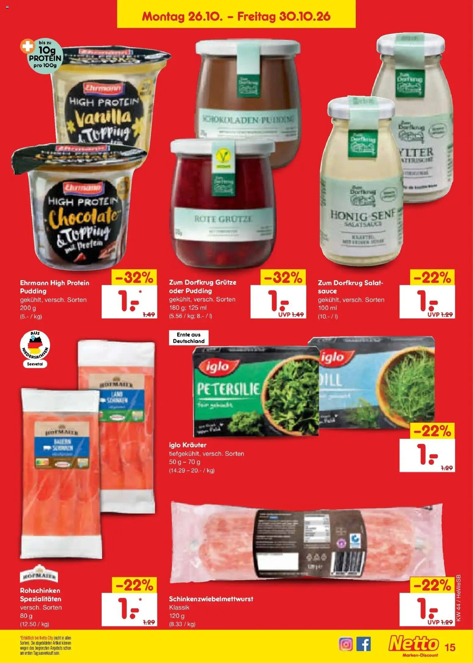 Vorschau von dem Prospekt des Geschäftes Netto Marken-Discount, gültig ab dem 26.10.2026
