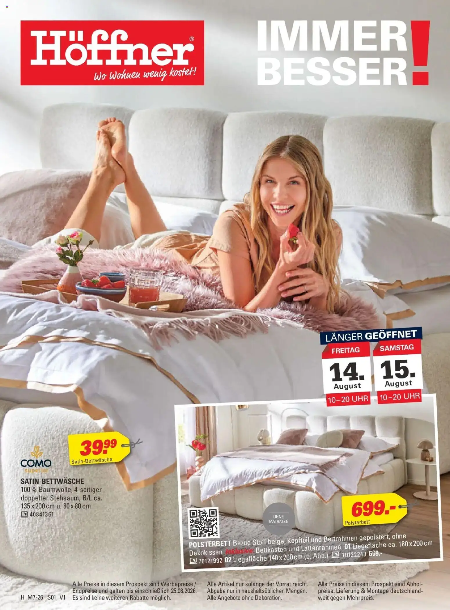 Vorschau von dem Prospekt des Geschäftes Höffner, gültig ab dem 12.08.2026