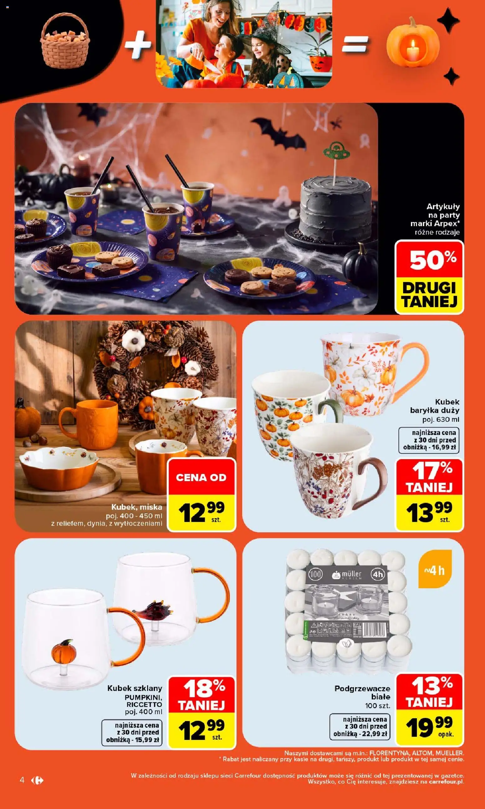 Pogląd gazetki "Carrefour gazetka - Halloween" ze sklepu Carrefour ważnej od 05.10.2026 - Podgrzewacze