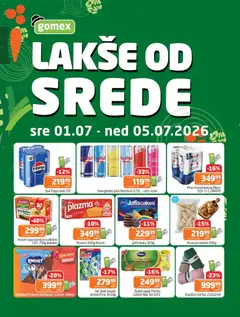 Pregled Gomex kataloga - važi od 01.07.2026