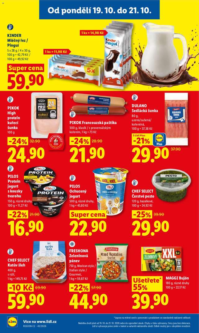 Nový Lidl leták od 19.10.