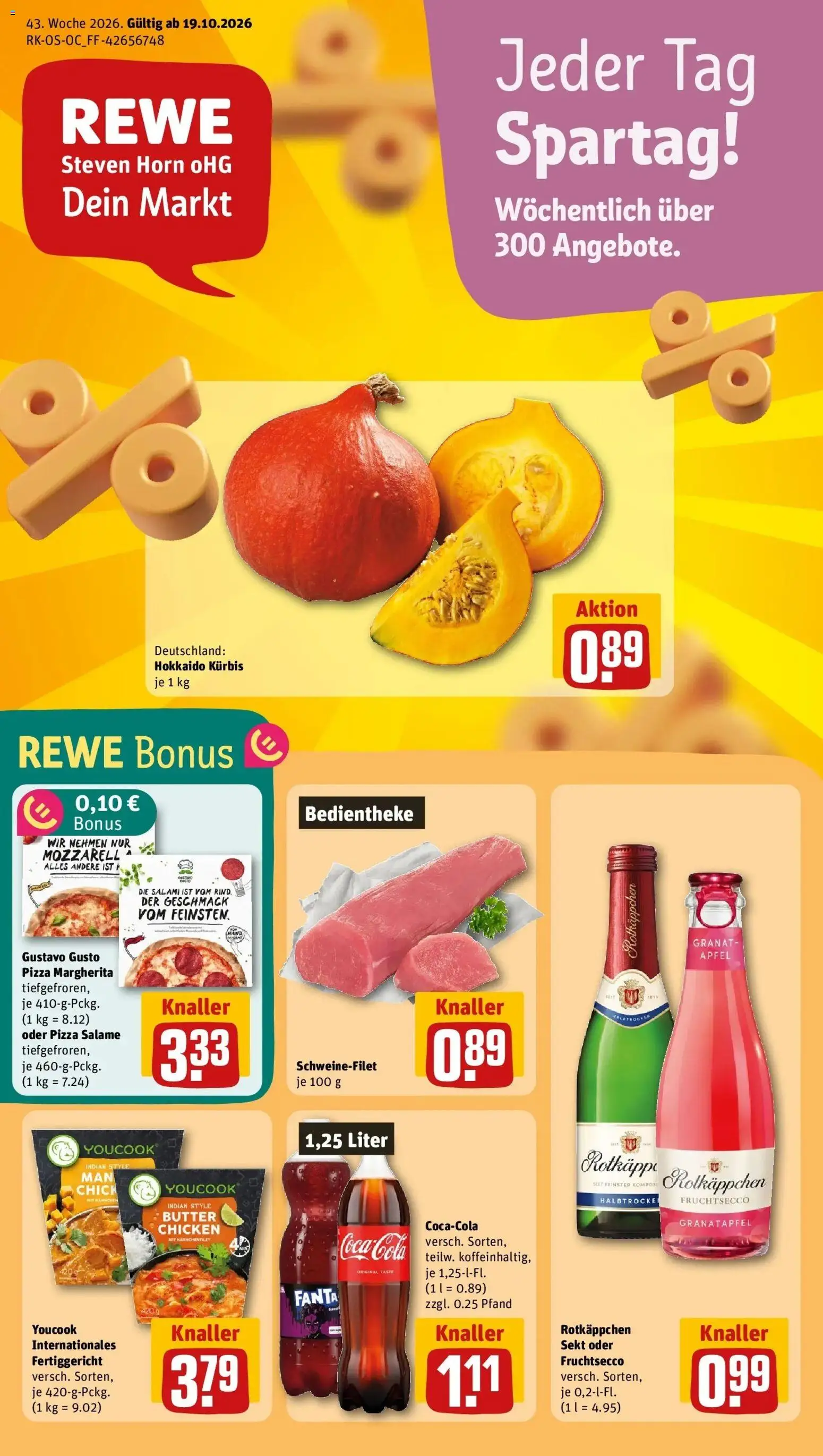 Vorschau von dem Prospekt des Geschäftes Rewe, gültig ab dem 19.10.2026