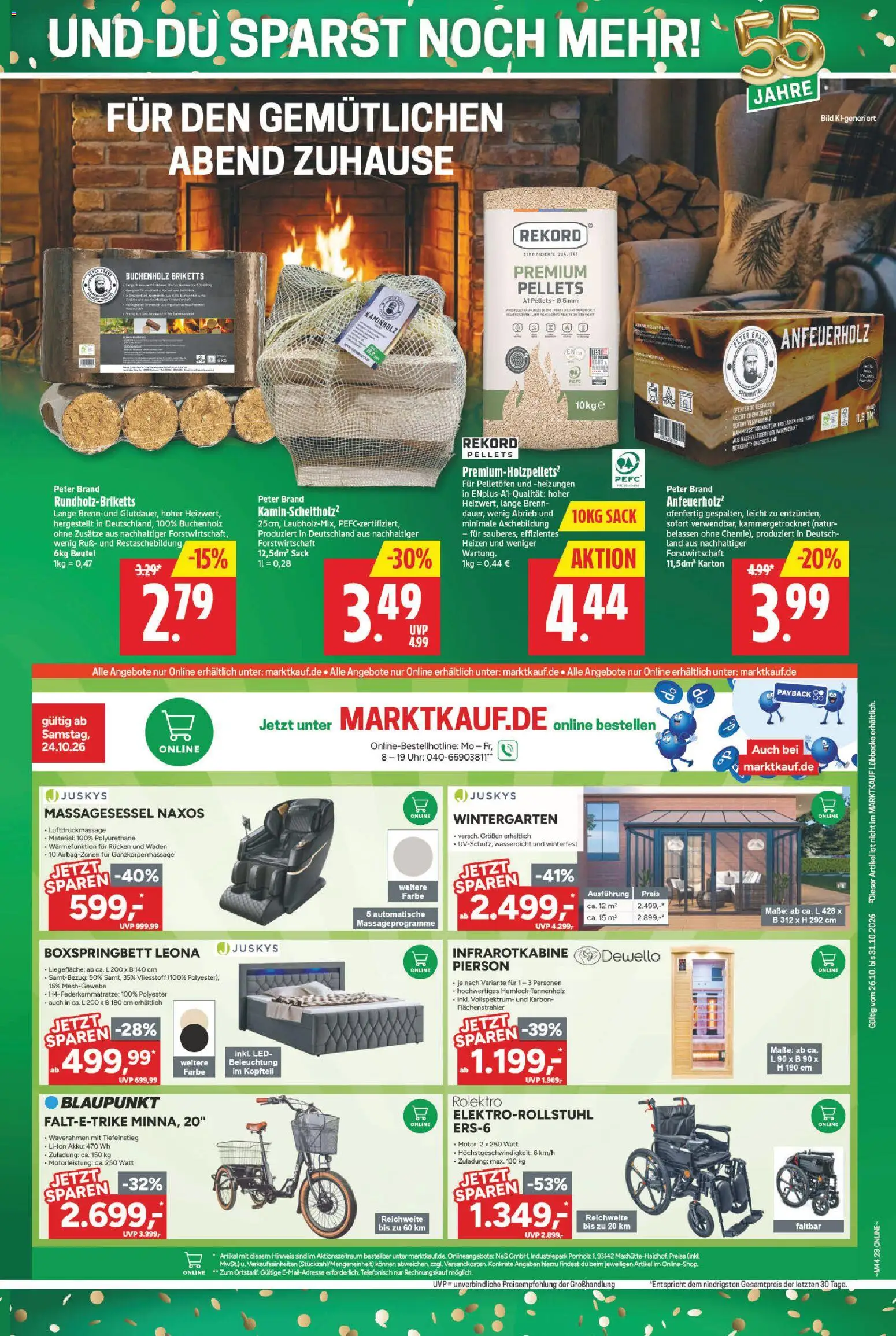 Vorschau von dem Prospekt des Geschäftes Marktkauf, gültig ab dem 26.10.2026 - Uhr, Boxspringbett
