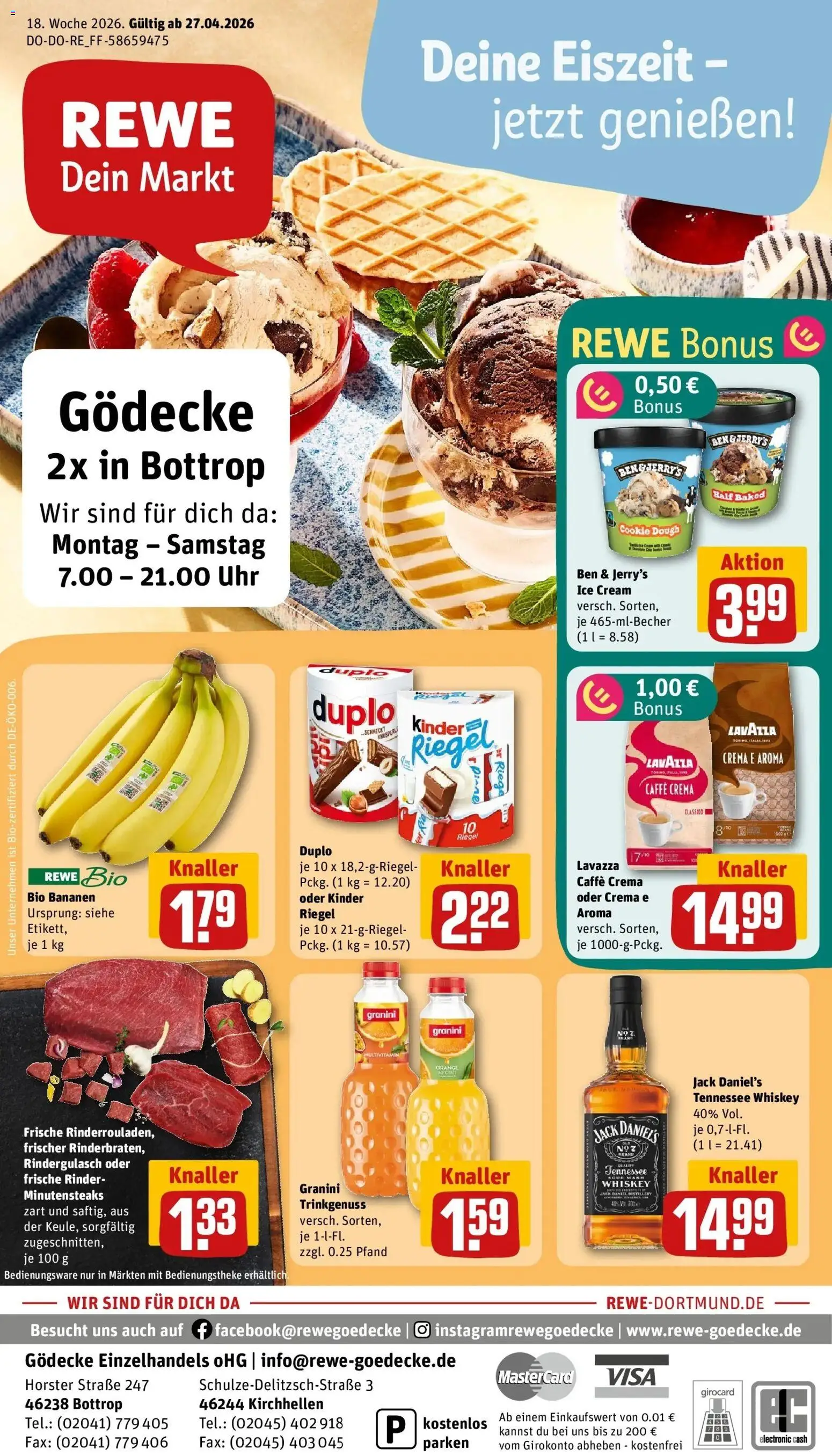 Vorschau von dem Prospekt des Geschäftes Rewe, gültig ab dem 27.04.2026