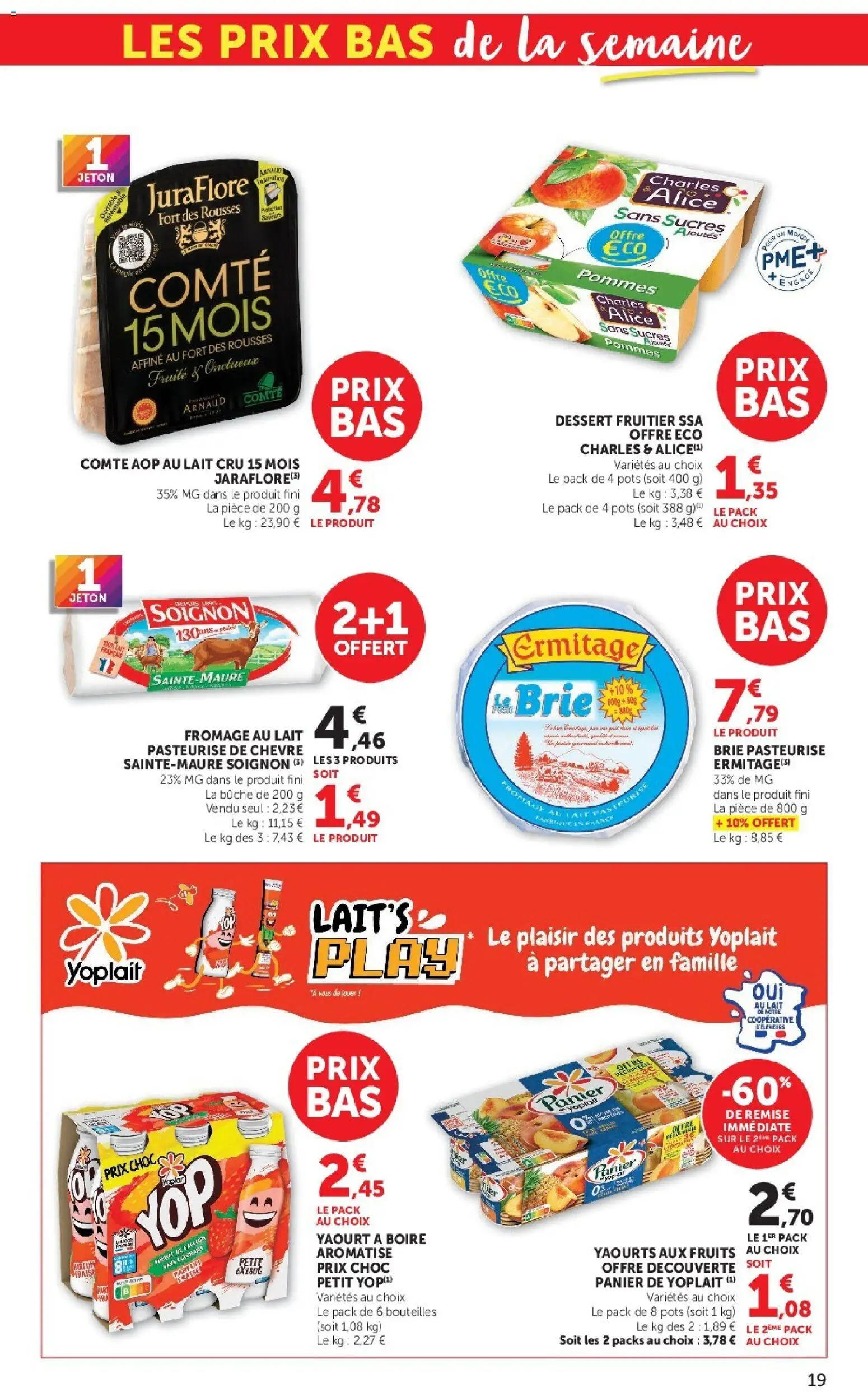 Prévisualisation de Super U catalogue du magasin Super U formulaire valide 08/09/2026 - Fromage, Dessert, Fruits, Yaourt, Panier, Pommes, Panier de Yoplait, Comté aop
