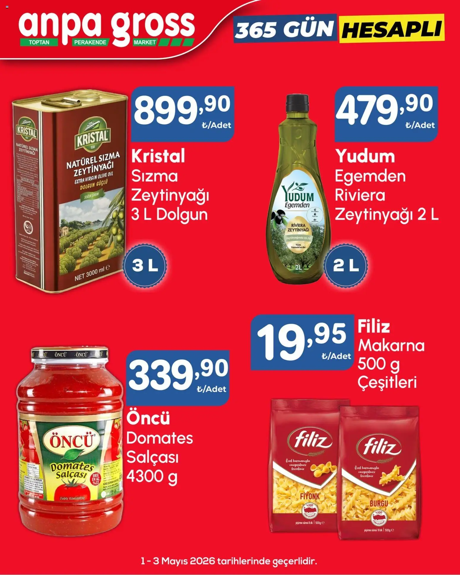 Anpa Gross Anpa Gross Katalog Cuma-Pazar 01.05.2026 - Broşürünün önizlemesi