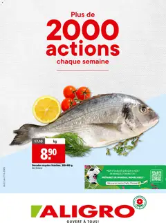 Vorschau des Merkblatts Aligro aktionen 2000 Chavannes, Matran, Genève, Sion vom Shop Aligro gültig von 22.06.2026 bis 27.06.2026