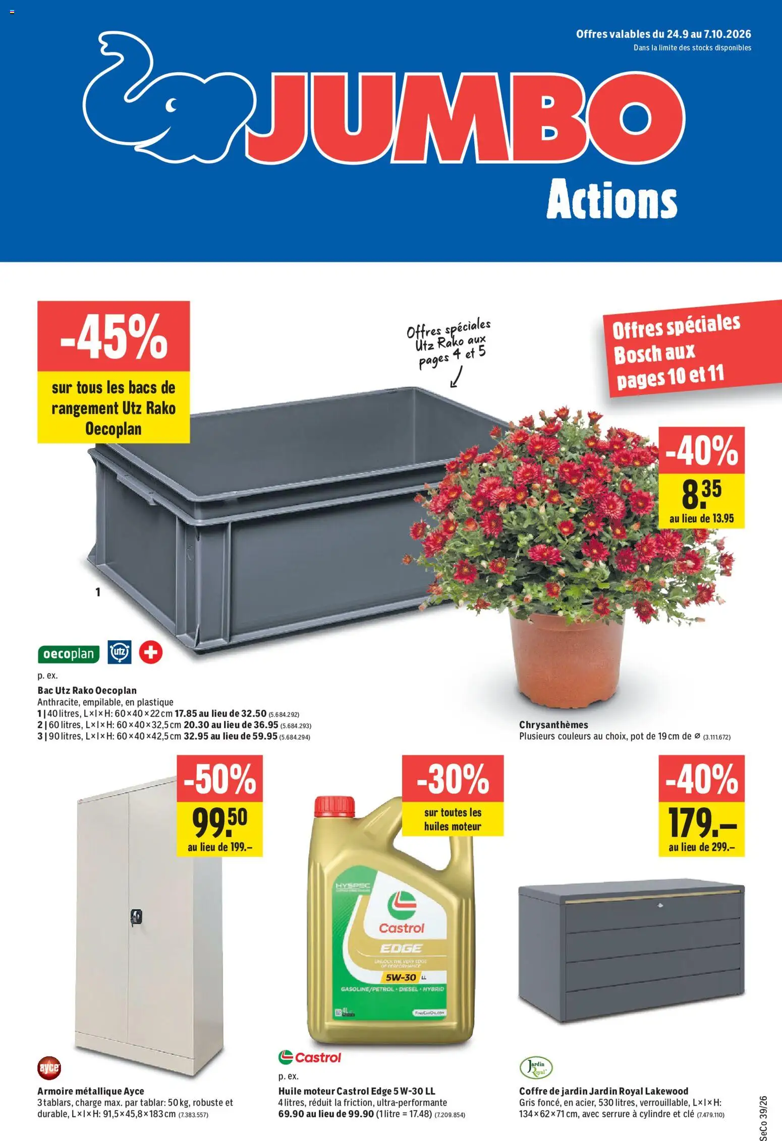 Vorschau des Merkblatts Jumbo aktionen FR vom Shop Jumbo gültig von 24.09.2026 bis 07.10.2026 - Bosch
