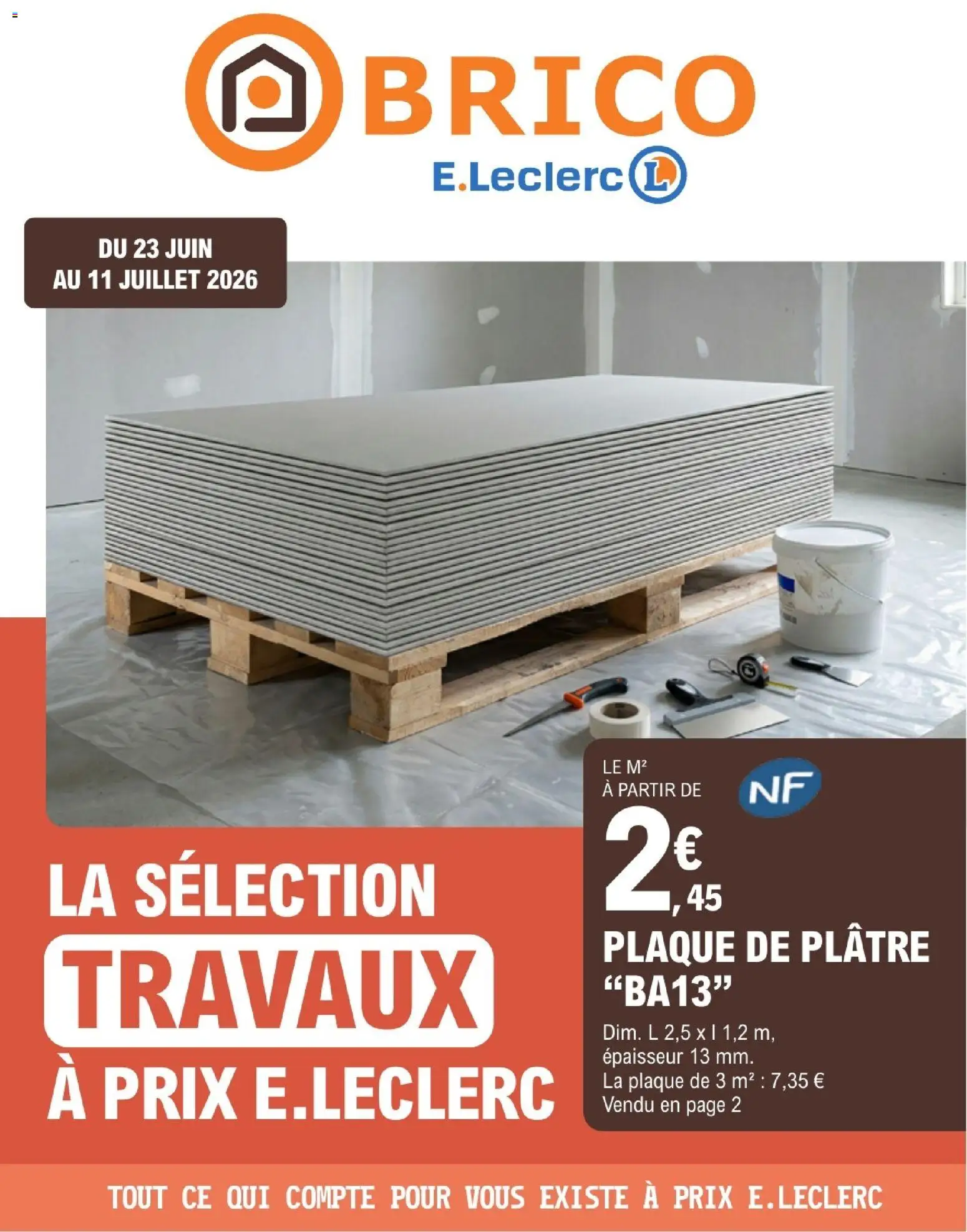 Prévisualisation de Brico E.Leclerc catalogue du magasin Brico E.Leclerc formulaire valide 23/06/2026