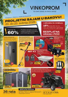 Pregled letka Vinkoprom Katalog trgovine Vinkoprom vrijedi od 18.05.2026