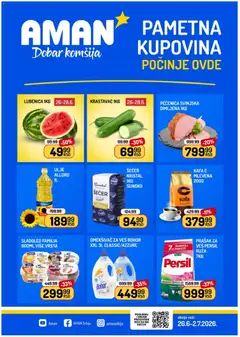 Pregled Aman kataloga - važi od 26.06.2026