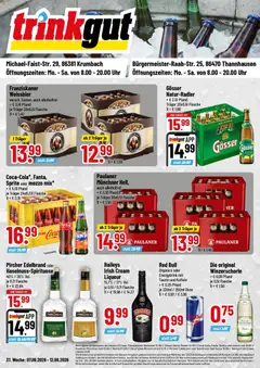 Vorschau von dem Prospekt des Geschäftes Trinkgut, gültig ab dem 07.09.2026