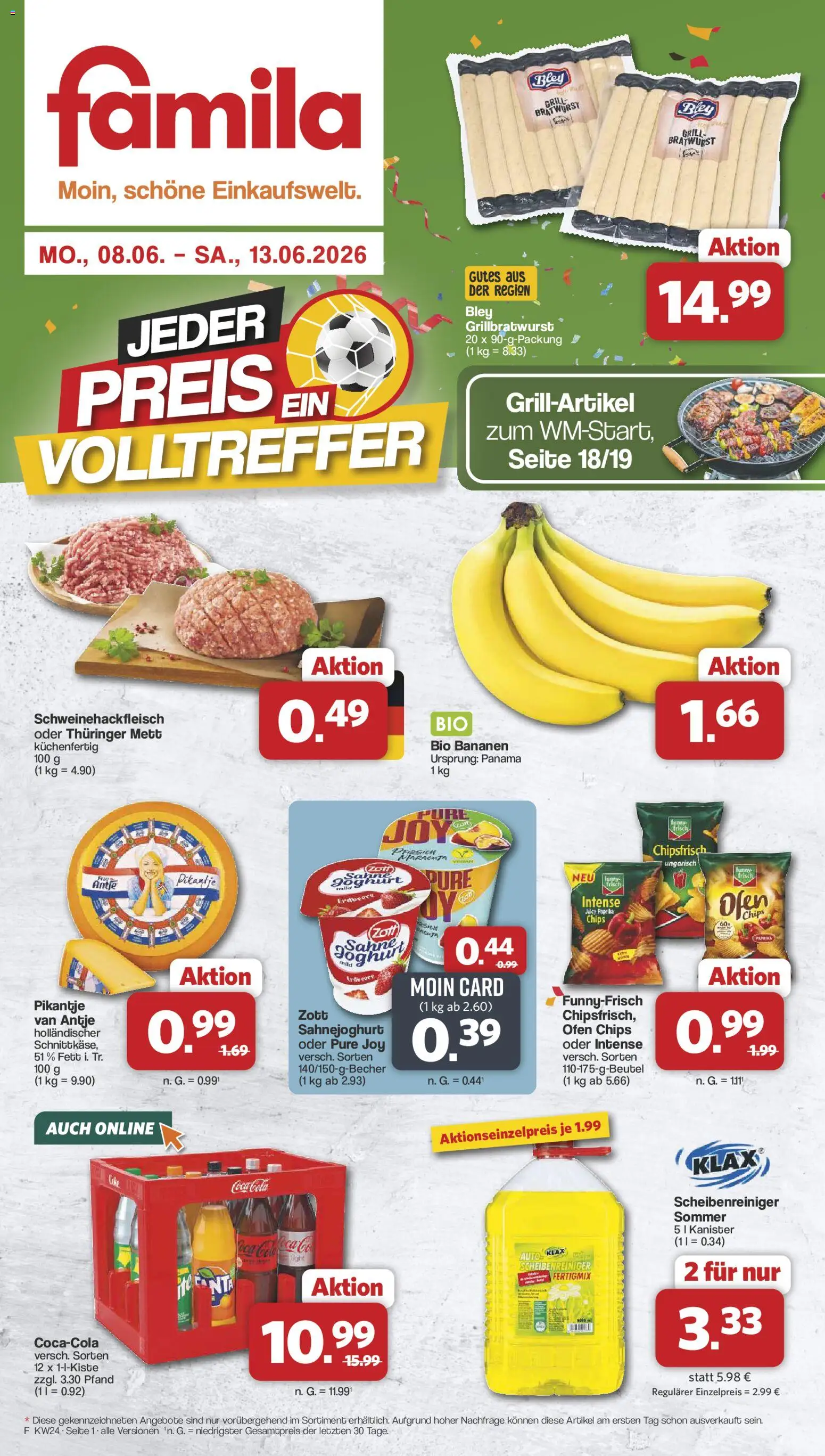 Vorschau von dem Prospekt des Geschäftes Famila Nordwest, gültig ab dem 08.06.2026