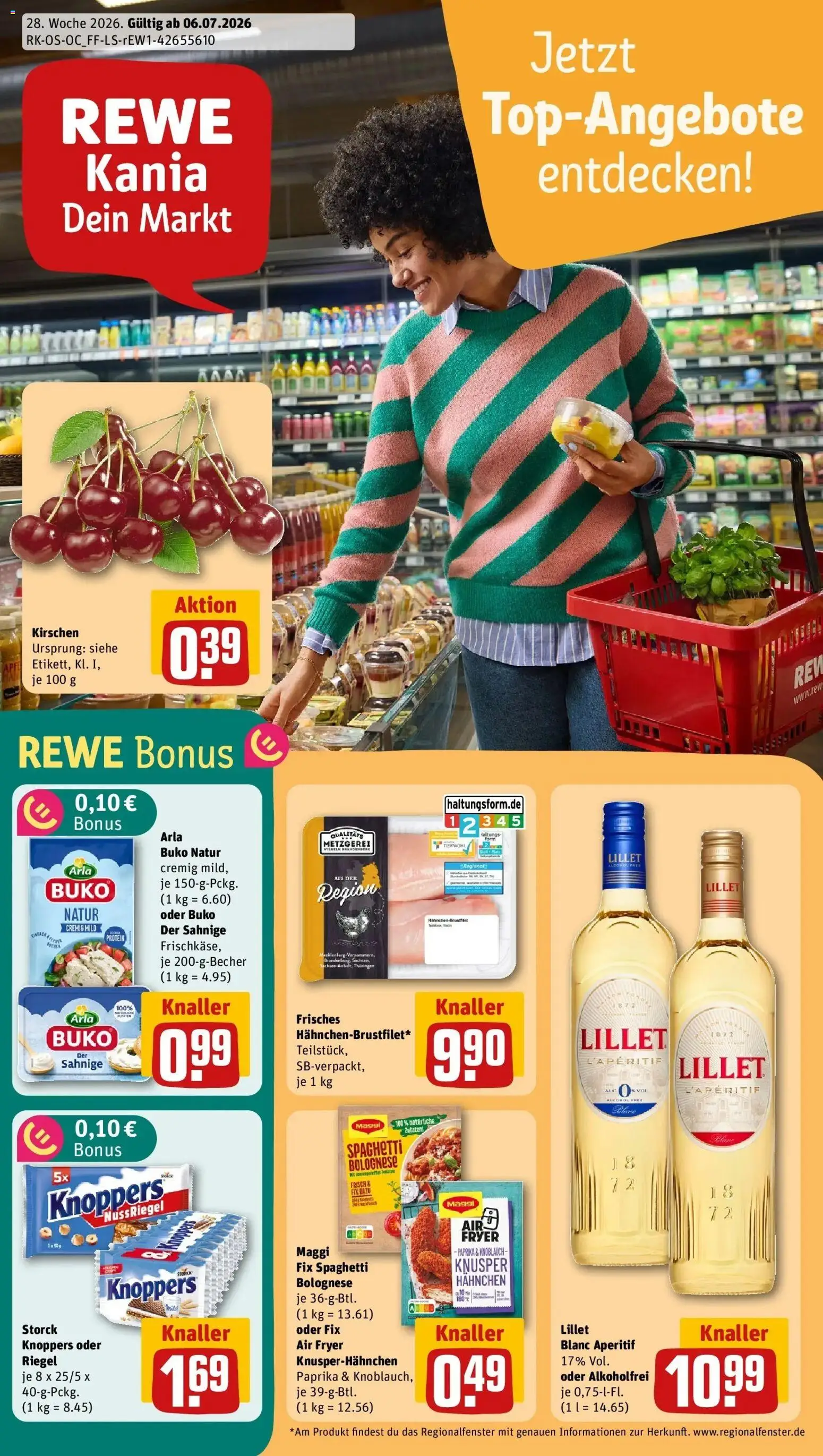 Vorschau von dem Prospekt des Geschäftes Rewe, gültig ab dem 06.07.2026