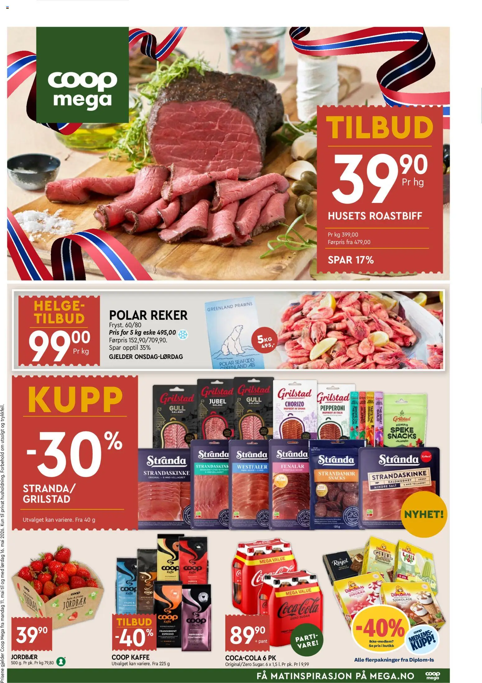 Forhåndsvis Coop Mega kundeavis fra butikk Coop Mega gyldig fra 11/05/2026