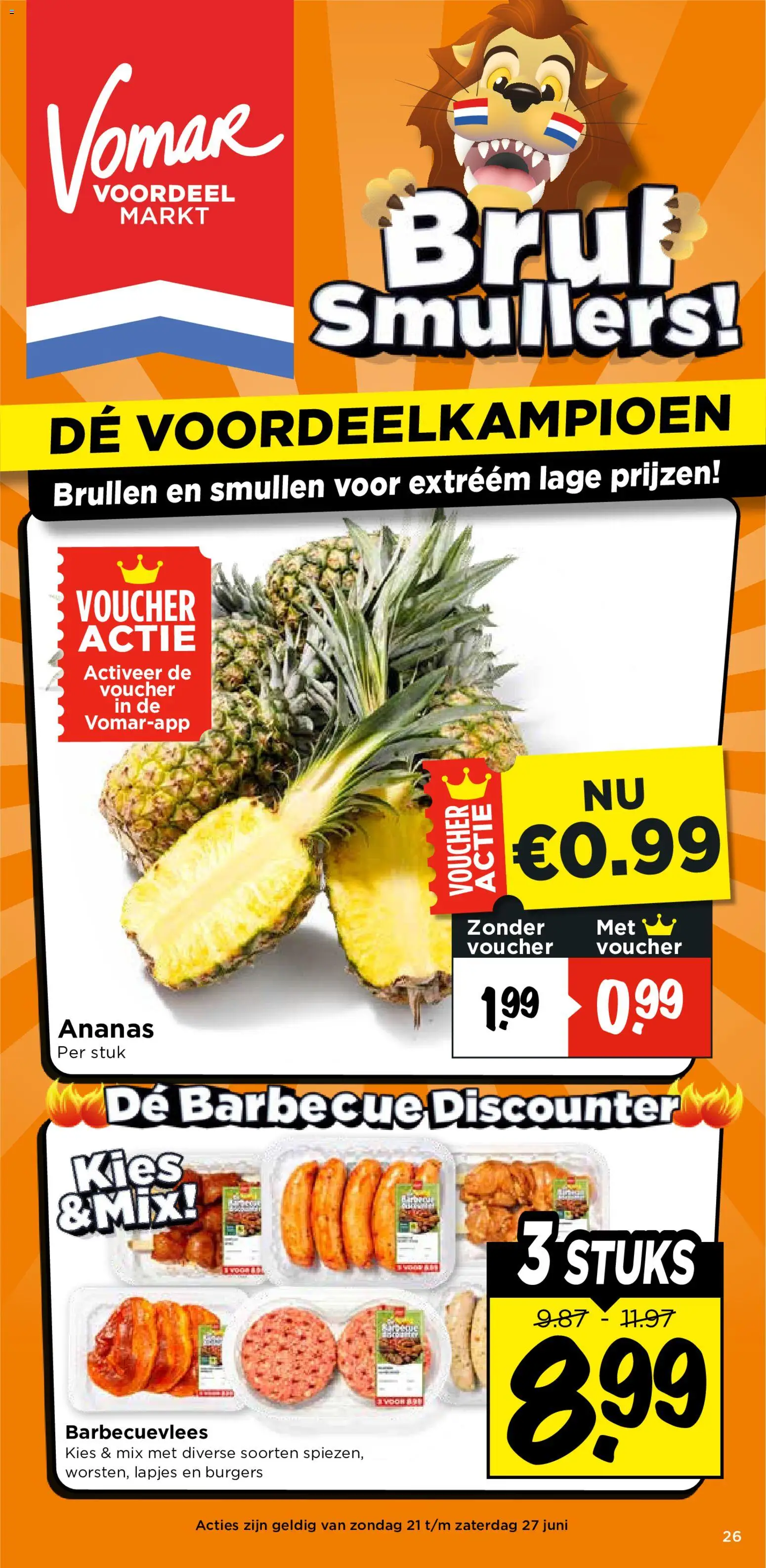 Voorbeeld van Vomar folder - Weekend folder van winkel Vomar geldig vanaf 25-06-2026