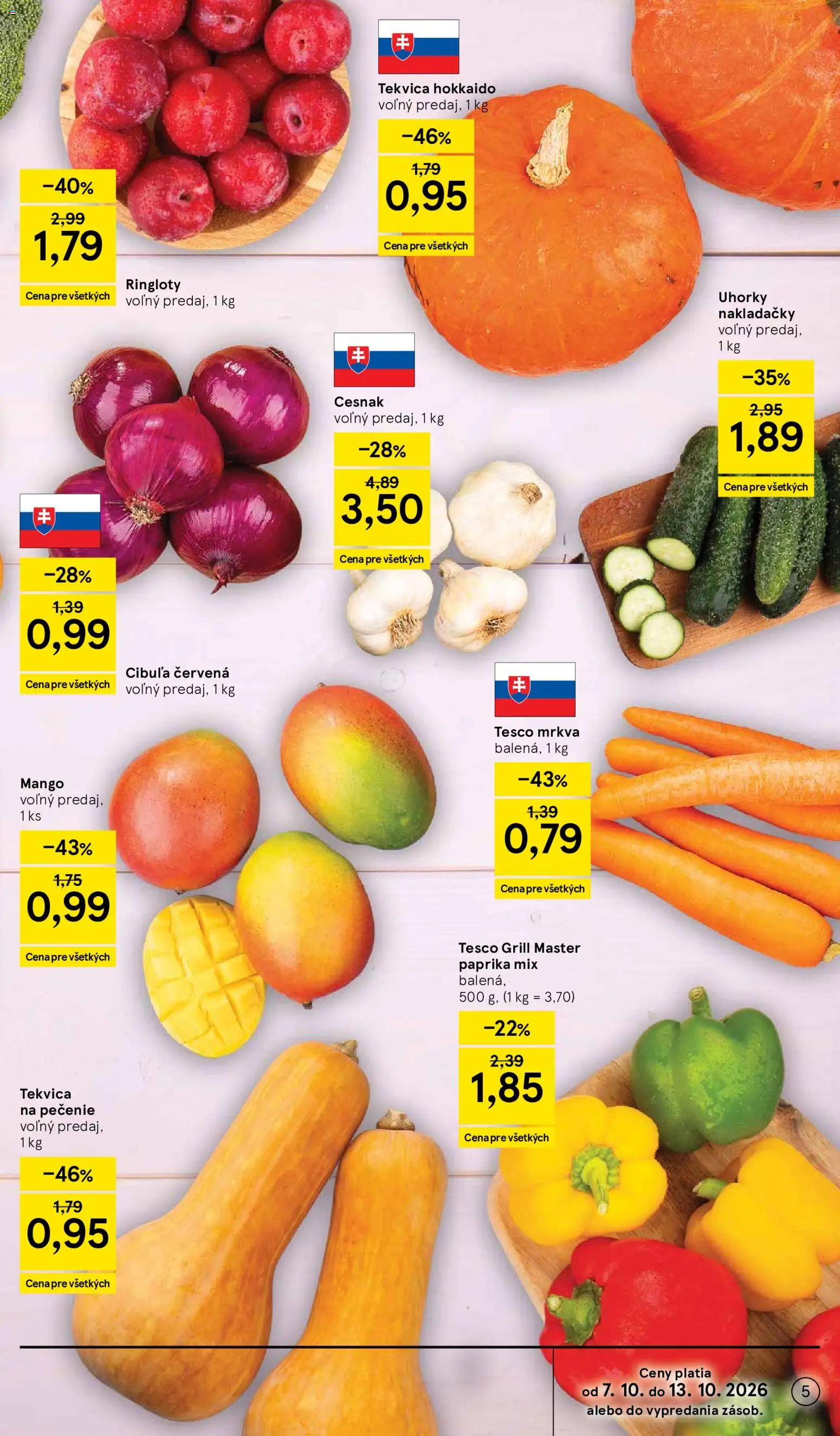 Náhľad Tesco letáku platného od 07.10.2026
