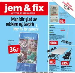 Forhåndsvis Jem & Fix kundeavis fra butikk Jem & Fix gyldig fra 21/06/2026