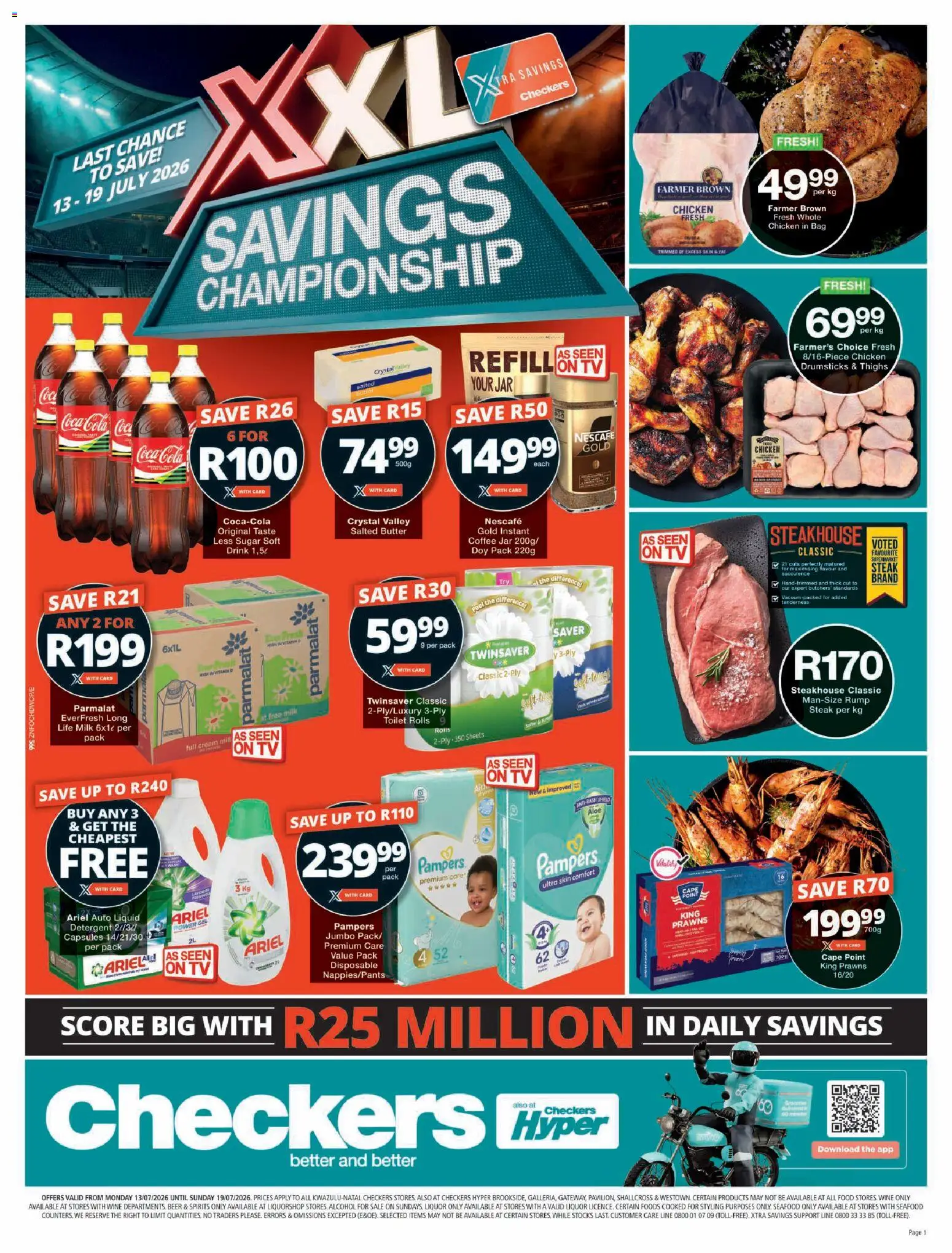 Preview of Checkers flyer valid from 13/07/2026