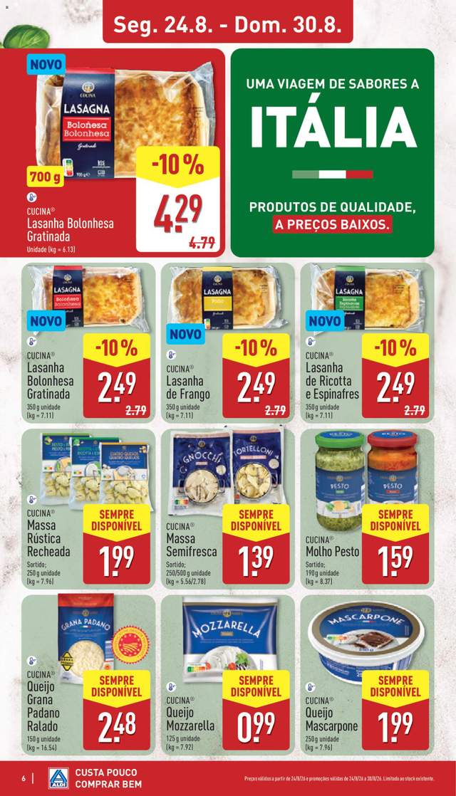 Novo folheto Aldi a partir de 24/08