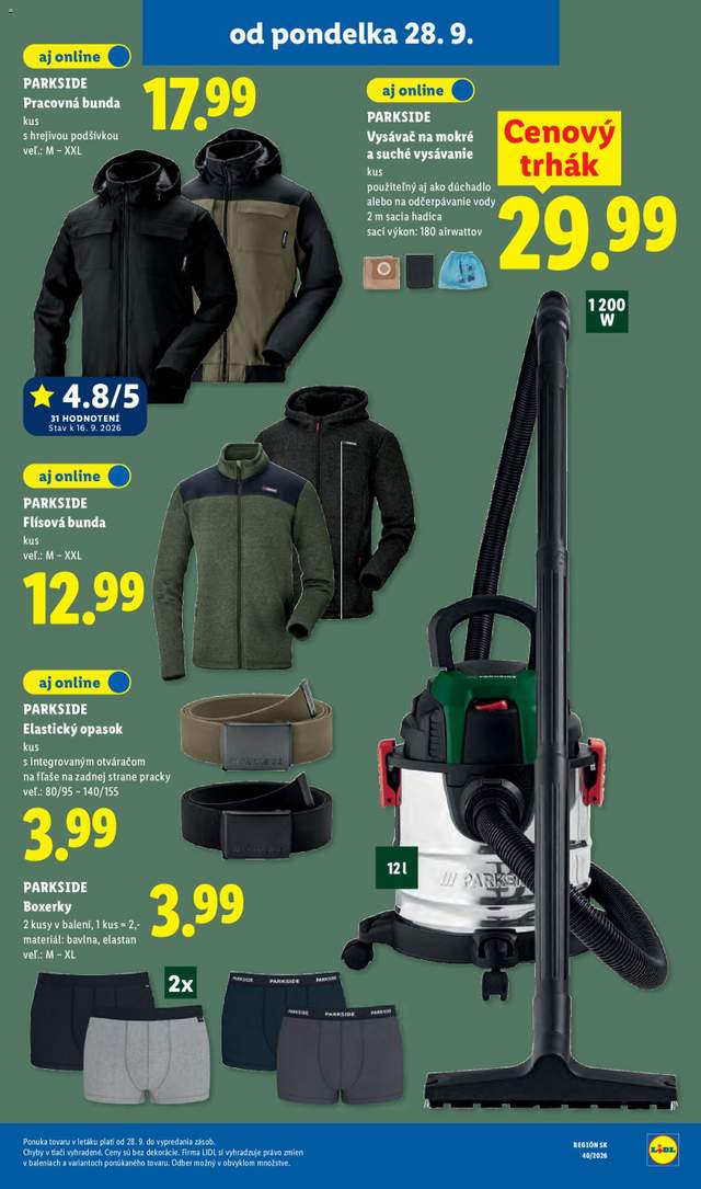 Nový Lidl leták od 28.09.