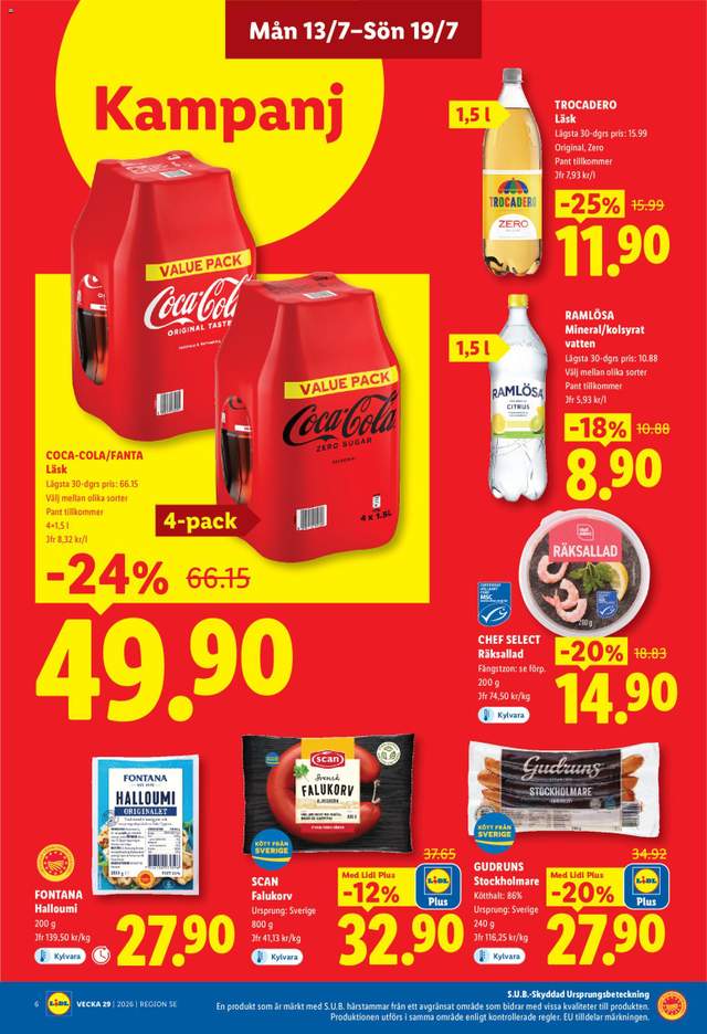 Nytt Lidl reklamblad från 13/07