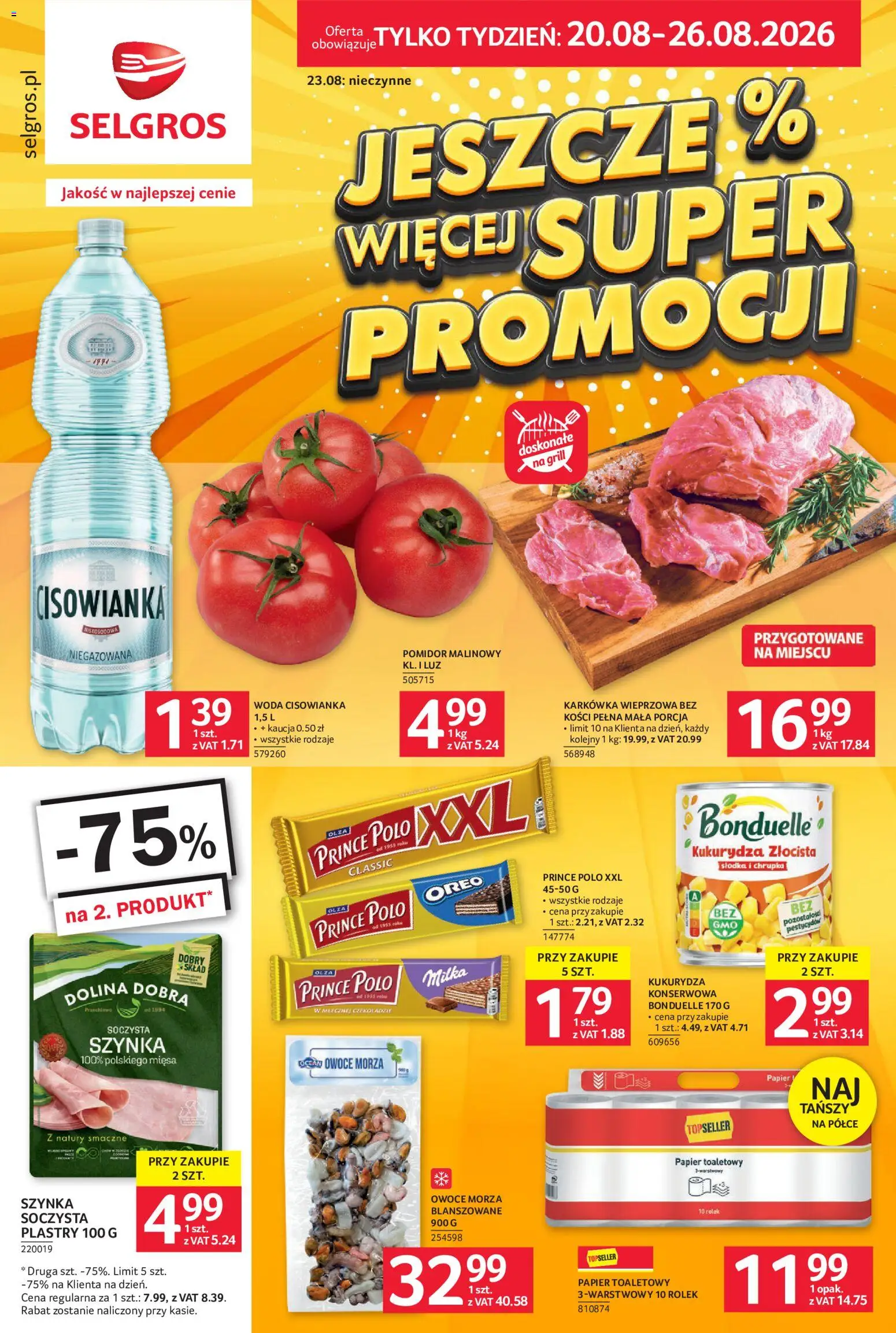 Pogląd gazetki "Selgros cash&carry gazetka - Jeszcze więcej super promocji" ze sklepu Selgros cash&carry ważnej od 20.08.2026
