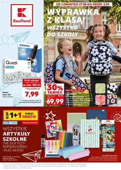 Pogląd gazetki "Kaufland gazetka - Wszystko do szkoły" ze sklepu Kaufland ważnej od 27.08.2026